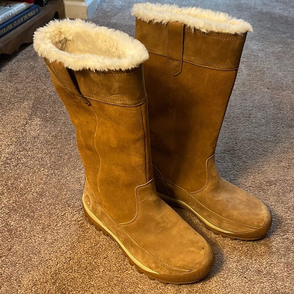 TIMBERLAND WOMEN'S MT. HAYES WATERPROOF PULL-ON BOOTS STYLE A1ZF7 SIZE 8